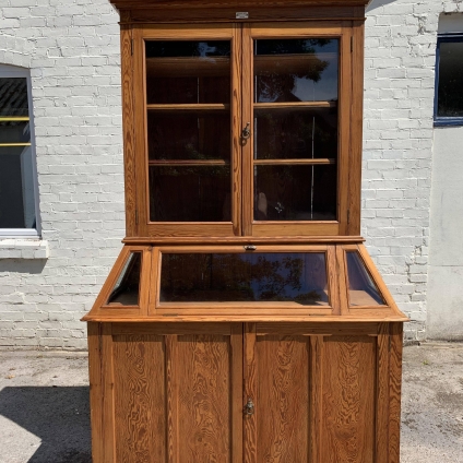 Fantastic Quality Victorian Pitch Pine School Science Cabinet Circa 1890 - Now Sold