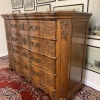 Large French Antique Serpentine Shaped Carved Oak Chest Of Four Drawers Circa 1890 - Now Sold - Image 12
