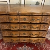 Large French Antique Serpentine Shaped Carved Oak Chest Of Four Drawers Circa 1890 - Now Sold - Image 3