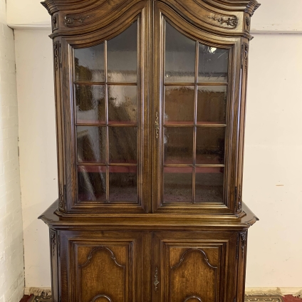 Stunning French Carved Oak Arched Top Cabinet/cupboard/vitrine - Now Sold