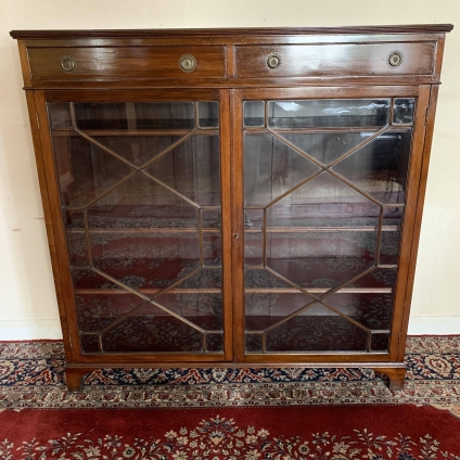 Exceptional Quality Edwardian Mahogany Glazed Bookcase Circa 1910 - Now Sold