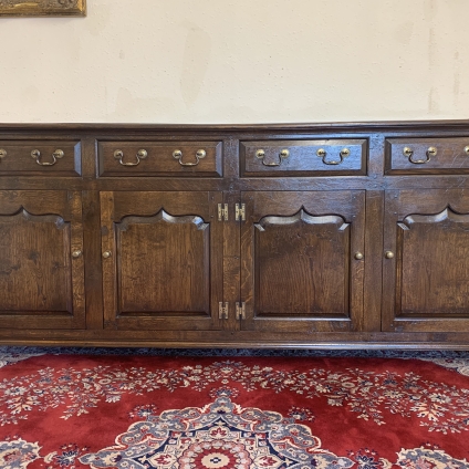 Outstanding Quality Oak Four Door Dresser Base/sideboard - Now Sold
