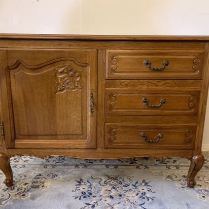 Fantastic Vintage French Carved Oak Cupboard/cabinet/sideboard - Now Sold