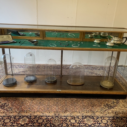 Fantastic Antique Oak Shop Counter/ Display Cabinet/ Jewellery Cabinet - Now Sold