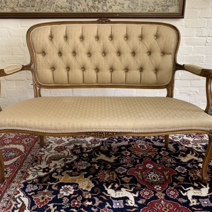 Fabulous Antique French Carved Walnut Sofa/settee - Now Sold