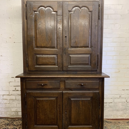 Fabulous Antique French Rustic Oak Housekeepers Cupboard/larder/linen Cupboard - Now Sold