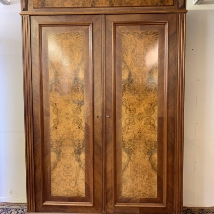 Stunning Antique French Burr Walnut Armoire/wardrobe Circa 1890 - Now Sold