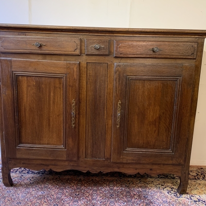 Fantastic Antique French Rustic Country Oak Dresser/sideboard/cabinet Circa 1890