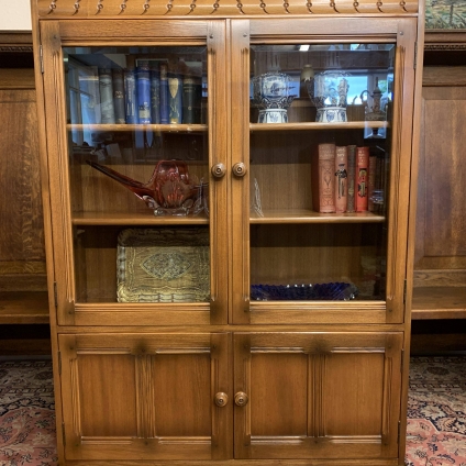 Fantastic Quality Ercol Golden Dawn Glazed Bookcase - Now Sold
