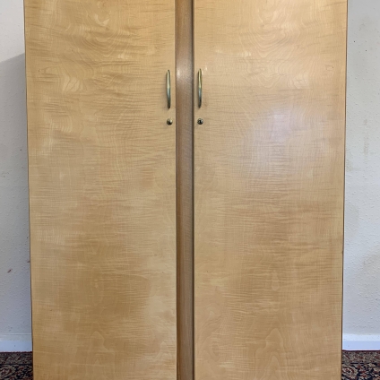 Retro Mid Century Alfred Cox Maple & Walnut Wardrobe - Now Sold