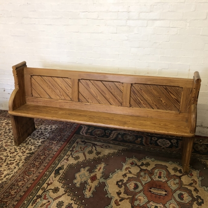 Gorgeous Victorian Pine Pew - Now Sold