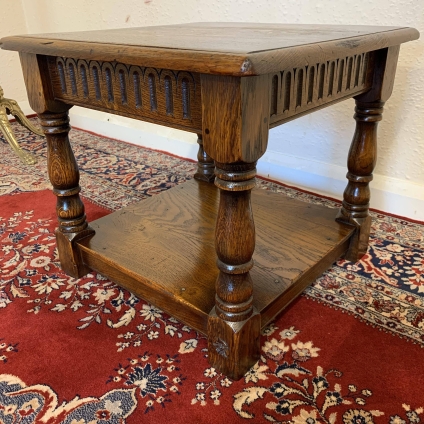 Outstanding Quality Carved Royal Oak Coffee/end/lamp Table - Now Sold