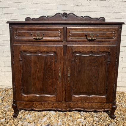Fantastic Quality Antique French Oak Two Door Dresser/ Sideboard/ Cupboard - Now Sold
