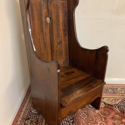 Outstanding Quality Oak Antique Style Lambing Chair - Now Sold