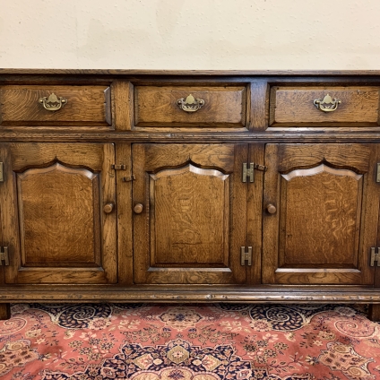 Outstanding Quality Solid Oak Three Door Dresser/sideboard - Now Sold
