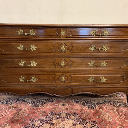Fantastic Large French Antique Walnut Chest Of Five Drawers Circa 1900 - Now Sold