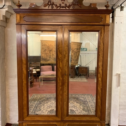 Outstanding Quality 19th Century French Mirror Door Armoire/wardrobe - Now Sold