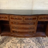 Stunning Shaped Serpentine Crossbanded Mahogany Dresser With Marble Top - Now Sold - Image 10