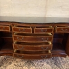 Stunning Shaped Serpentine Crossbanded Mahogany Dresser With Marble Top - Now Sold - Image 11