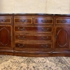 Stunning Shaped Serpentine Crossbanded Mahogany Dresser With Marble Top - Now Sold - Image 2