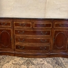 Stunning Shaped Serpentine Crossbanded Mahogany Dresser With Marble Top - Now Sold - Image 5