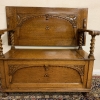 Fantastic Quality Antique Carved Oak Monks Bench/seat - Now Sold - Image 6