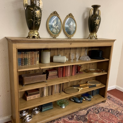 Large Solid Pine Open Bookcase - Now Sold