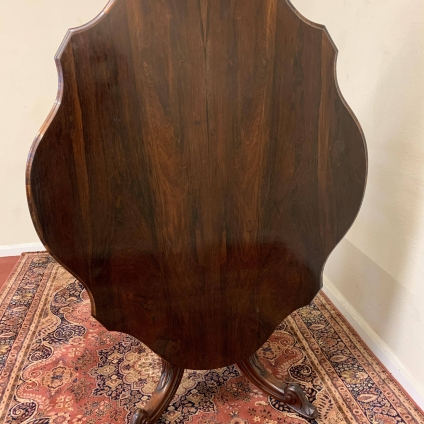 Fabulous Quality Victorian Rosewood Shaped Tilt Top Breakfast Table/centre Table - Now Sold