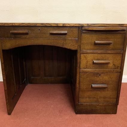 Neat Sized Oak Art Deco Desk - Now Sold