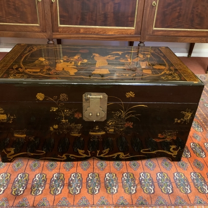 Fantastic Quality Japan Lacquered Storage Chest/box - Now Sold