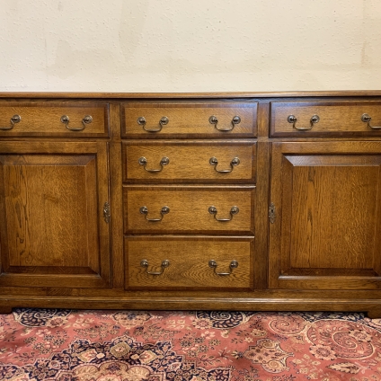 Outstanding Quality Crossbanded Oak Dresser/sideboard - Now Sold