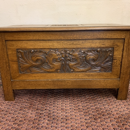 Outstanding Quality Antique Carved Oak Blanket Chest/coffer - Now Sold