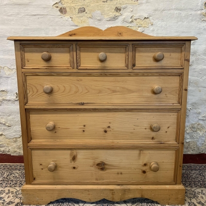 Fantastic Pine Chest Of Three Short And Three Long Drawers - Now Sold
