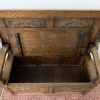 Fantastic Antique Carved Oak Monks Bench/seat/settle - Now Sold - Image 9