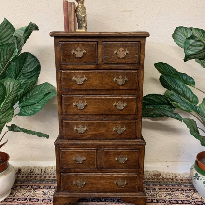 Outstanding Quality Oak Multi Drawer Chest Of Eight Drawers - Now Sold