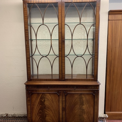 Outstanding Quality Mahogany Glazed Two Door Cabinet - Now Sold