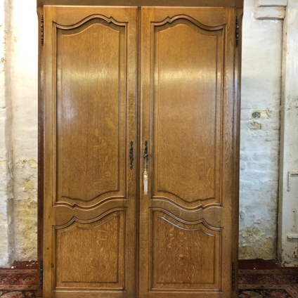 Outstanding Quality French Carved Oak Two-door Armoire/wardrobe - Now Sold