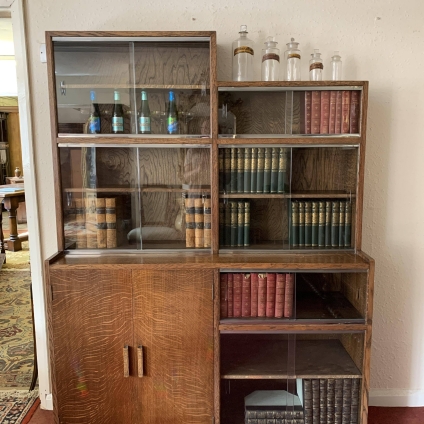 Outstanding Quality Oak School Cabinet/bookcase - Now Sold