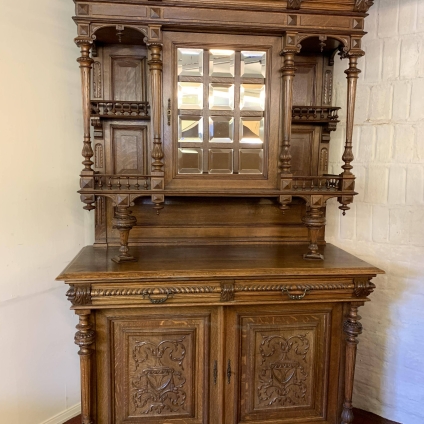 Outstanding Quality Antique French Carved Oak Tall Cabinet/cupboard Circa 1900 - Now Sold
