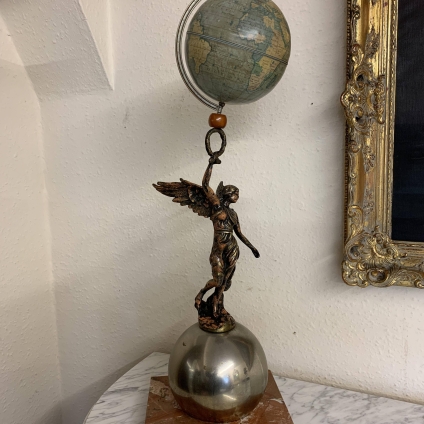 French Marble And Brass Desk Globe - Now Sold