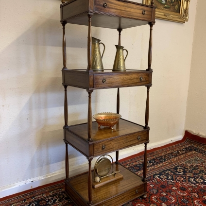 Fantastic Mahogany Bevan Funnell Four Tier Whatnot Stand - Now Sold