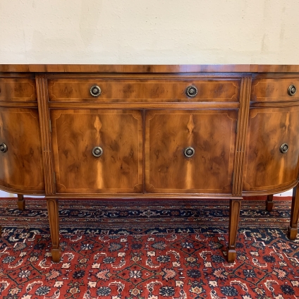 Outstanding Quality Rackstraw Yew Wood Shaped Credenza/sideboard/dresser - Now Sold