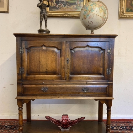 Fantastic Quality Solid Oak Cocktail Cabinet/cupboard - Now Sold