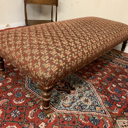 Outstanding Quality Large Upholstered Stool By Duresta - Now Sold