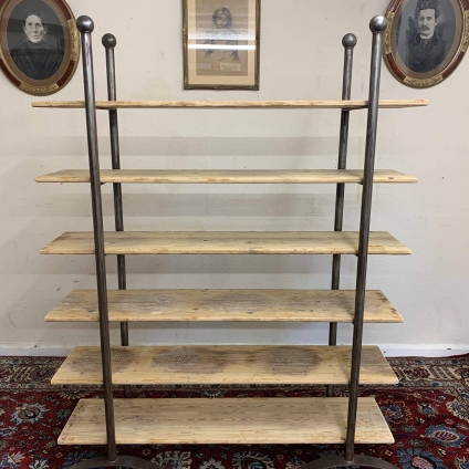 Stylish Mid Century Metal And Wood Bakers Shelves / Display Stand - Now Sold