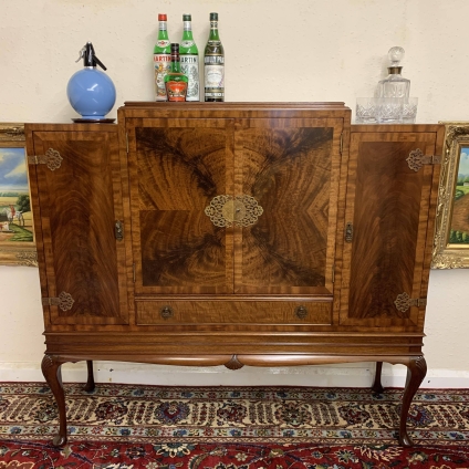 Fabulous Flame Mahogany Four-door Cabinet/ Cupboard - Now Sold