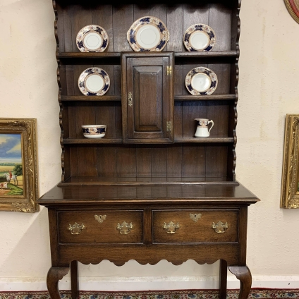 Fabulous Quality Antique Oak Country Cottage Dresser With Plate Rack Back - Now Sold