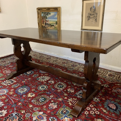 Outstanding Quality Oak Refrectory/ Banquet Table - Now Sold