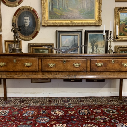 Outstanding Quality Antique Georgian Oak Three Drawer Dresser Circa 1740 - Now Sold
