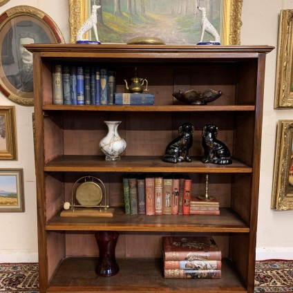 Quality Victorian Mahogany Open Bookcase Circa 1890 - Now Sold